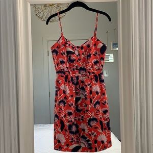 J. Crew || Coral Printed Sheath Dress Size 2